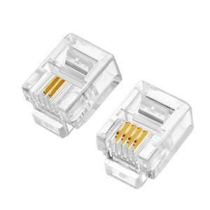 Fabrika toptan Rj11 konektörü Ethernet bağlantıları 6 Pin telefon ağ 4p4c 6p2c 6p4c 6p6c - Product Image 1
