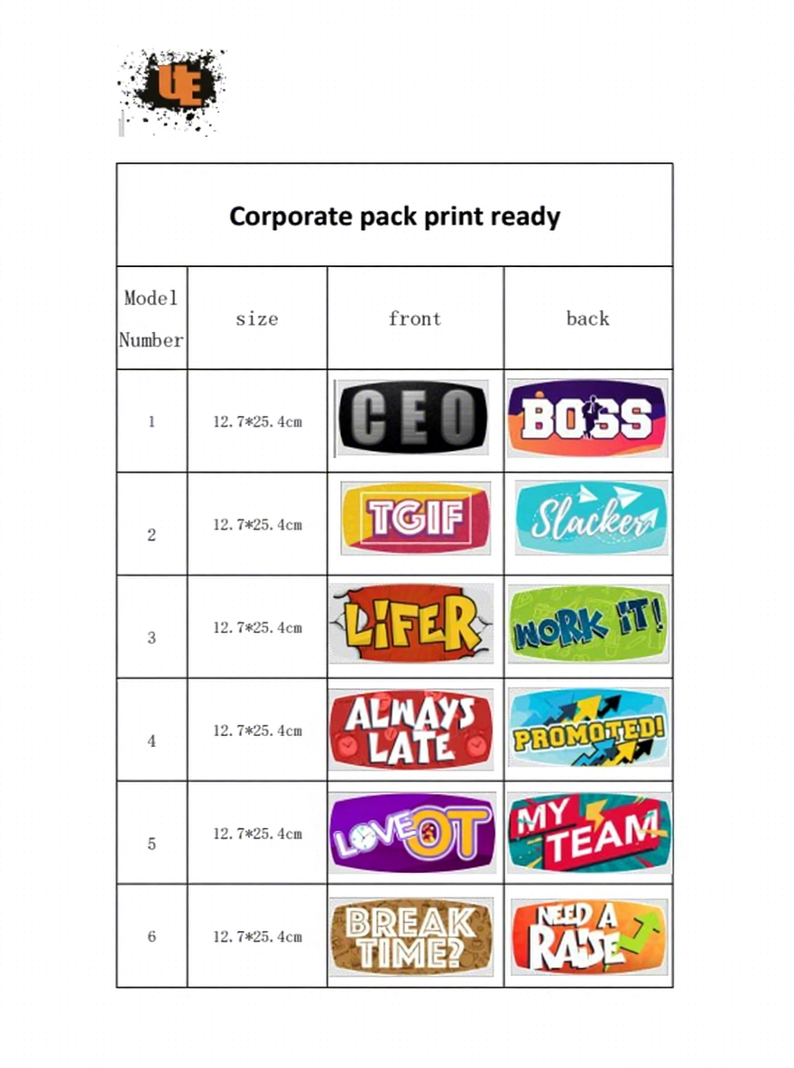 19 Corporate pack print ready (6 PCS )