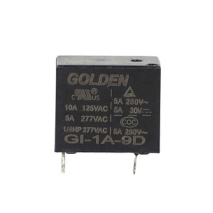 Golden Relays GI-1A-9D 5A/10A 9VDC 4-Pin 0.45W <strong>Programmable</strong> Relay for Harsh Environment Control Boards &amp; Custom Control Solution - Product Image 1