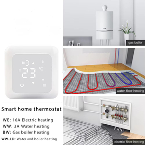 Venta al por mayor de fábrica Tuya inalámbrico WiFi termostato digital moderno controlador de temperatura de pantalla táctil para programación semanal Hotel - Product Image 6