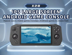 Yeni Powkiddy X28 elde kullanılır oyun konsolu Android 11 Unisoc kaplan T618 hediyeler için 5.5 inç dokunmatik ekran el Retro oyun konsolu - Product Image 5