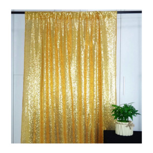 Chúc mừng sinh nhật vàng đám cưới <span class=keywords><strong>sequin</strong></span> Backdrop màn Bảng điều khiển trang trí sân khấu - Product Image 1