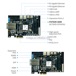 Puzhi 7030 676I tarjeta <span class=keywords><strong>Xilinx</strong></span> SoC ZYNQ 7000 XC7Z030 en línea Gigabit Ethernet SFP USB 2,0 <span class=keywords><strong>Xilinx</strong></span> <span class=keywords><strong>FPGA</strong></span> Placa de desarrollo - Product Image 2