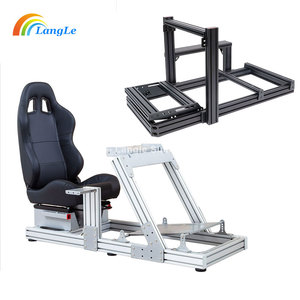 Simulador de conducción real Simulador de carreras Venta al por mayor Nuevo diseño Gran stock Color negro anodizado Sim Rig Racing con movimiento - Product Image 1