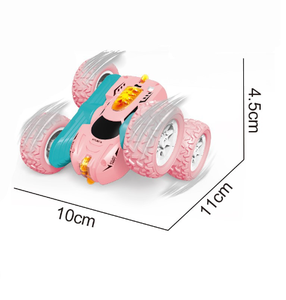 MERRYCOO vendita calda ad alta velocità acrobazia rc auto con luce 2.4G di rotazione telecomando doppio lato guida auto acrobatica per bambini