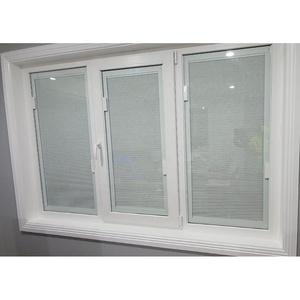 Ventanas NUOXIN UPVC con diseño de persianas integradas, venta al por mayor, precio de fábrica, ventanas de PVC, ventana abatible de vidrio de vinilo - Product Image 2