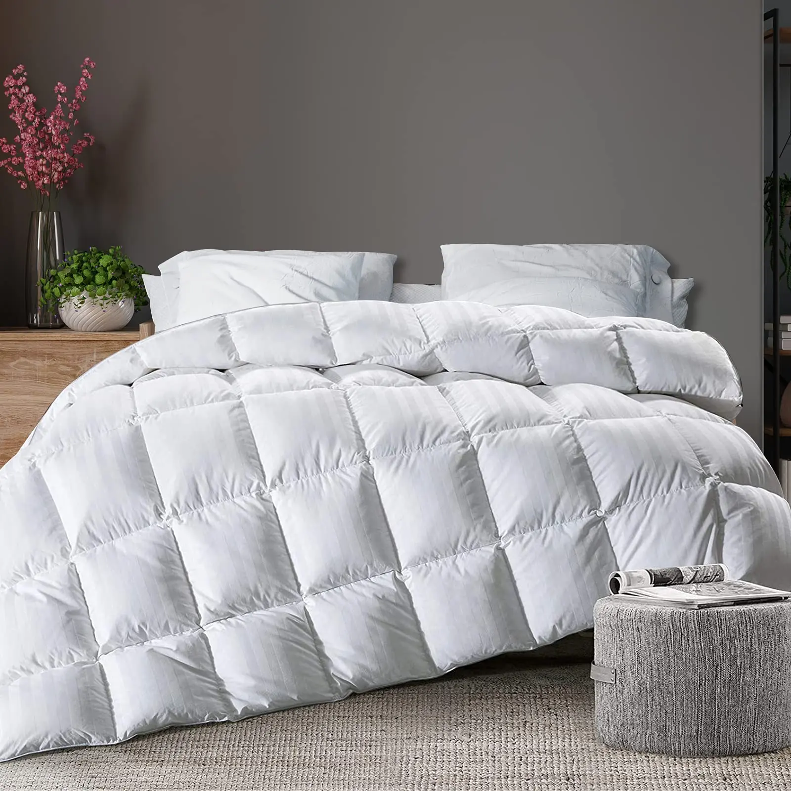 Duvet insert super king duvet, edredon para acampamento hotel duvet colcha 100