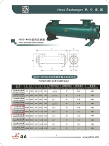 ISO9001 Marne Fishing Boat Marine Sea Water Heat Exchanger Salt Heat Exchanger <strong>K800</strong> Type Heat Exchanger for 600hp Engine