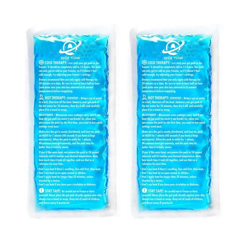 Wideflow Hot En Koude Gel Ice Packs Voor Verwondingen Hoofdpijn Joint Pijnbestrijding Comfort Ice Gel Pack Flexibele Therapie Op hals