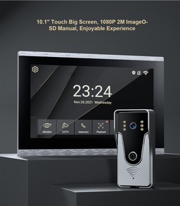 Timbre inteligente con cámara de seguridad para el hogar, sistema de intercomunicación con wifi, 2 vías de Audio, vídeo Ip, tuya