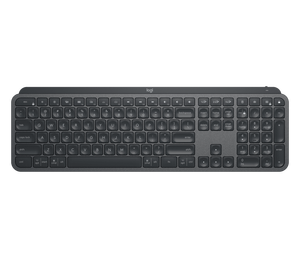 Logitech MX按键高级无线照明键盘黑色双模可充电背光人体工程学键盘电脑 - Product Image 5
