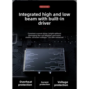 Xe Máy Vua Kong spotlight <span class=keywords><strong>Led</strong></span> ống kính trắng vàng kép màu Độ sáng cao Đèn pha xe máy Đèn pha Spotlight - Product Image 6