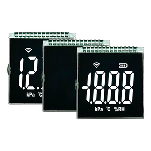 Pantalla LCD de segmento personalizado de precio barato pantalla de visualización de segmento VA negativo 5V sin controlador retroiluminación blanca pantalla LCD de 7 segmentos