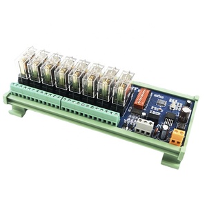 Módulo de relé de comunicación RS485 de 24 canales Protocolo Modbus Interruptor de dirección Salida Contacto remoto de alta potencia Protección sellada - Product Image 5