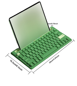 BT Multi-Device Wireless <strong>Keyboard</strong> with Phone Holder Slot 79 Keys <strong>Multimedia</strong> Button <strong>Keyboard</strong> for Windows/Mac/Android - Product Image 6
