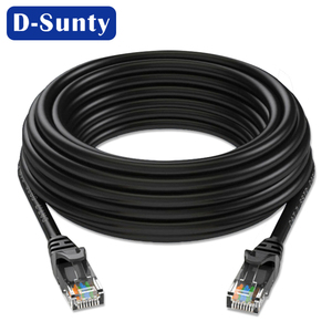 สายเคเบิ้ลอีเธอร์เน็ต RJ45ยูทีพียู CAT6 CAT6A สายเคเบิ้ลอีเธอร์เน็ตสำหรับแมว6 6A CAT6e สายแลนแจ็กเก็ตพีวีซีสายแพทช์สีดำ - Product Image 4
