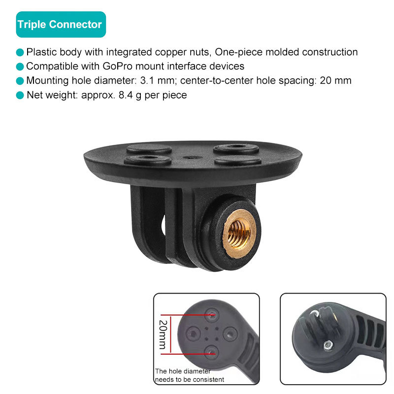 Support de caméra Black-Fit pour GOPRO