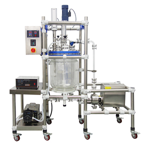 実験用二層ガラス反応器型反応ケトル有機化学物質の超臨界CO2抽出 - Product Image 2