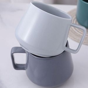 马克杯陶瓷咖啡12盎司，陶瓷咖啡杯定制印花简单现代马克杯/ - Product Image 2