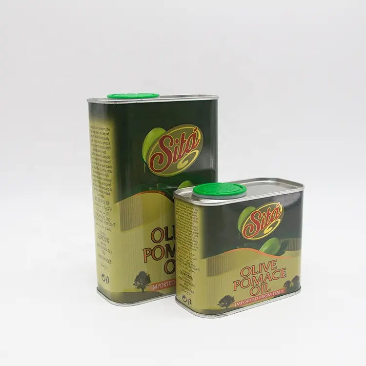 Doterra — canette d'huile d'olive vide, de qualité alimentaire, imprimée personnalisée, en étain, 100ML,500ML,5l