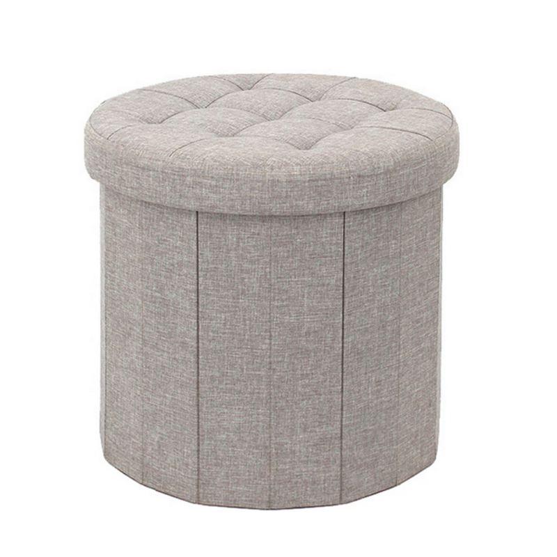 new design pouf ottoman collapsible storage stool oval shape ottoman