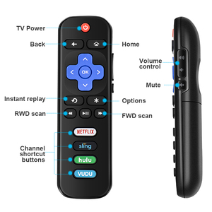 Telecomando TV universale di alta qualità per tutti i telecomandi Roku TV sostituzione TCL Hisense Sharp Roku Series Smart TV pulsante di alimentazione - Product Image 3