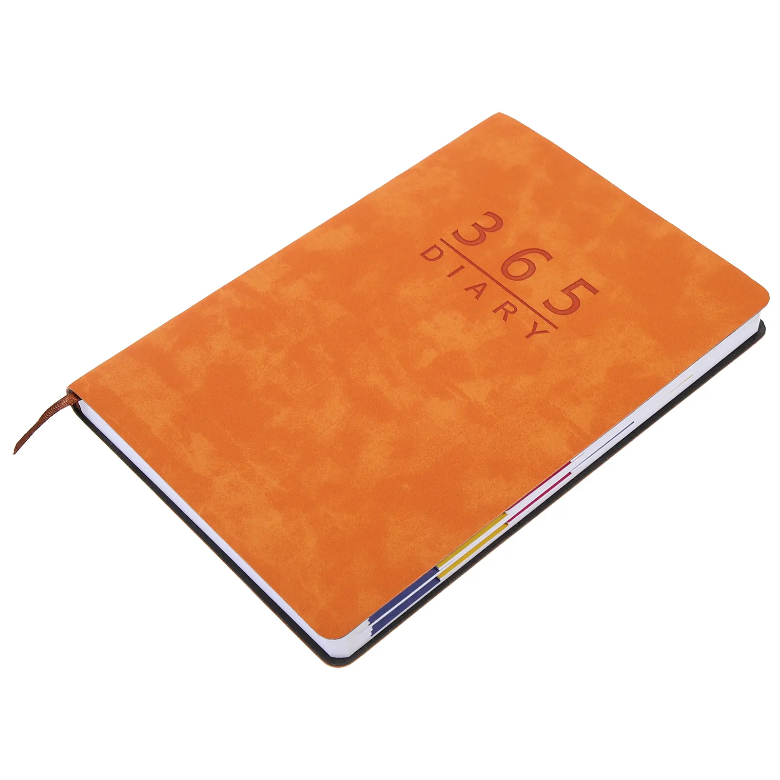 कारमेल डे डिजाइनर आयोजक प्रीमियम हार्डकवर 365 दिन नोटबुक 2014 कैलेंडर के साथ अनुकूलित दैनिक योजनाकार