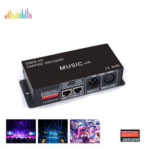 RGB RGBW DMX512 decoder musicale led strip controller dmx 12V 3CH 4CH DMX decoder per strip stage light control - Product Image 4