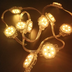 Led Pixel modulo DC 12V bianco 30mm IP68 colore bianco caldo Led fonte di stringa luce per decorazione esterna - Product Image 6