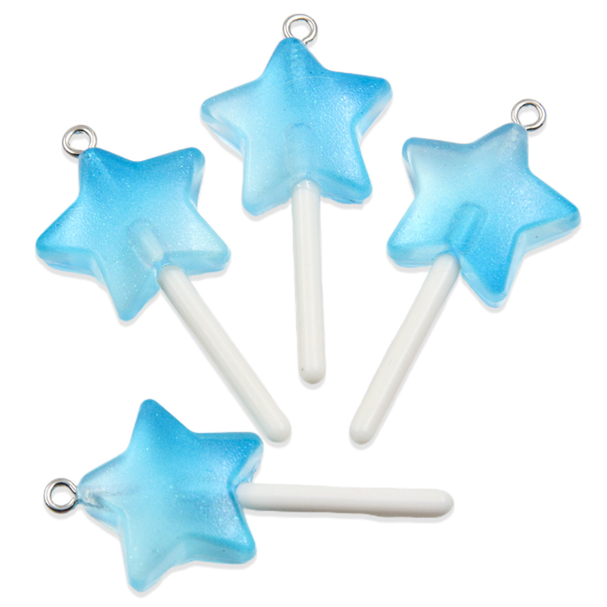 Estrella azul de cinco puntas -21 * 44mm2g