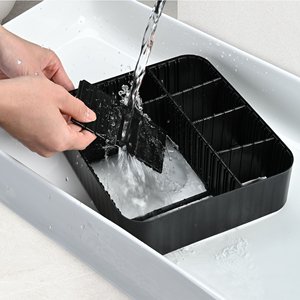 Ayna PU malzeme fermuar kapatma iplik deseni ile moda ışıklı seyahat makyaj çantası - Product Image 6