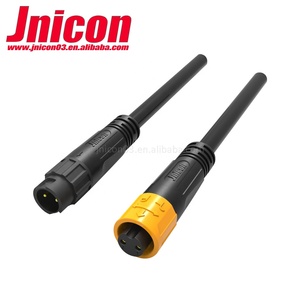 JniconM12クイックコネクトプッシュロック防水IP67ケーブルからLEDライトオスメスプラグソケットパネルマウント用ケーブルコネクタ