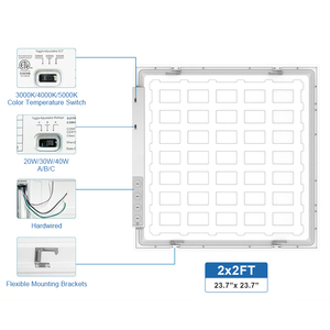 Sản phẩm mới Trung Quốc bán buôn nhà sản xuất sản phẩm tại chỗ 2x2 2x4 ft ánh sáng Trần Đèn LED bảng điều chỉnh ánh sáng - Product Image 4