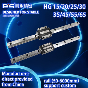דיוק גבוהה טמפרטורה ליניארי בלוקים מדריך hg15 hg25 hg30 hg35 ביצועים ליניארי נושאת מדריכים שקופיות