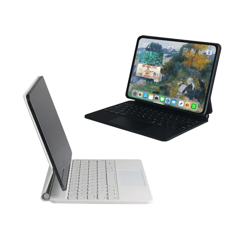 Cao cấp ma thuật bàn phím cho iPad Pro 11 iPad Air Bàn phím trường hợp cảm ứng đèn nền máy tính bảng thông minh Bìa