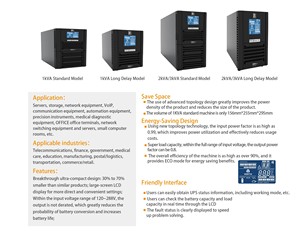 Vertiv GXE UPS 2KVA UPS Reliability Efficiency <strong>Online</strong> Double Conversion Single Phase 2000VA 1600W Tower for <strong>Computer</strong> <strong>Networking</strong> - Product Image 4