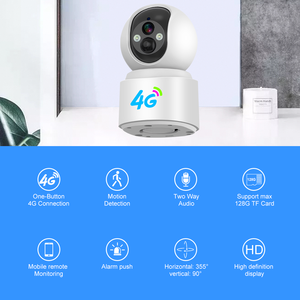 กล้อง3MP V380Pro เสียงสองทางระบบคลาวด์/การ์ด SD มองเห็นกลางคืน (สูงสุด128ก.) เสาอากาศในตัว4ก. แบตเตอรี่ต่ำกล้อง CMOS - Product Image 5
