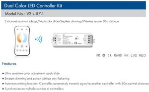 SKYDANCE V2 R7-1 Led 2 Channel Smart <strong>Remote</strong> Controller and RF Wireless <strong>Remotes</strong> 10.5A 120W/240W(12/24V) - Product Image 6