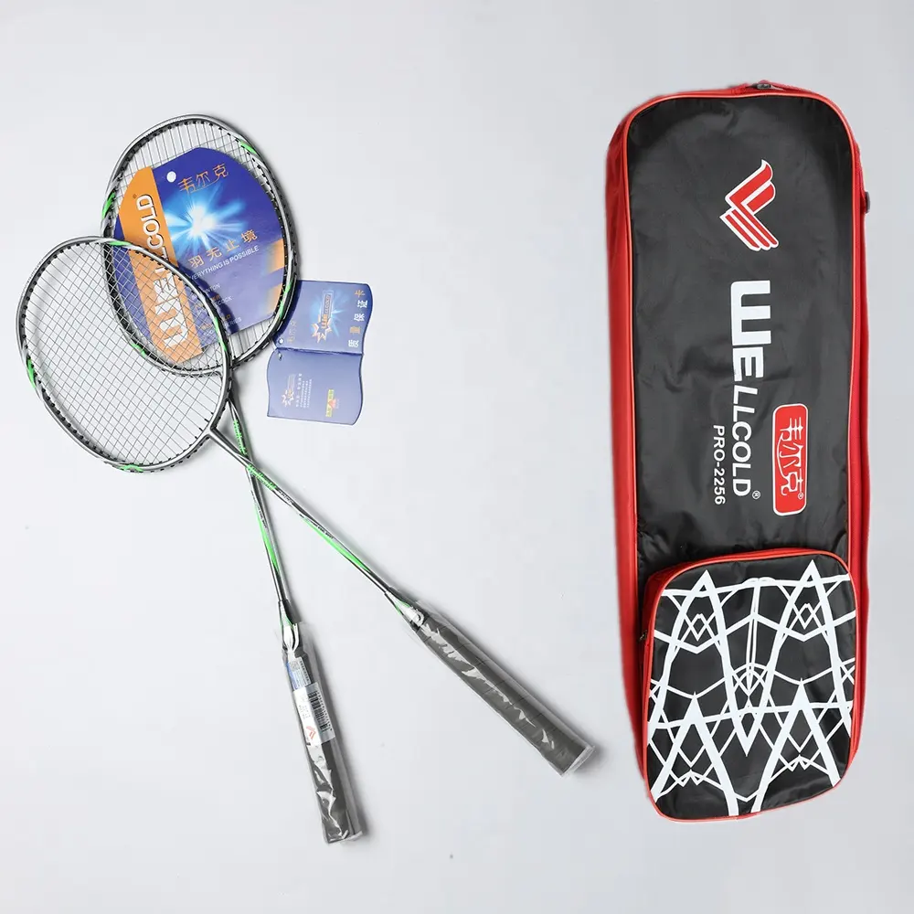 Wellcold düşük fiyat iyi sertlik sabit badminton çantası raketi toptan