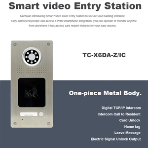 <strong>Factory</strong> Wholesale IP Video Doorbell Support Card Unlock POE Video <strong>Intercom</strong> <strong>System</strong> - Product Image 2