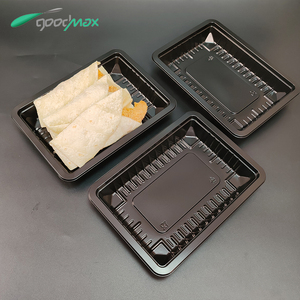 食品级MAP真空塑料托盘一次性密封肉黑色塑料PP托盘