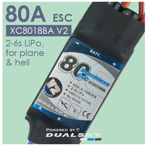 Dualsky XC8018BA V2 With UBEC 80A Brushless Electric Speed Control for <strong>RC</strong> Car and <strong>RC</strong> Model - Product Image 2