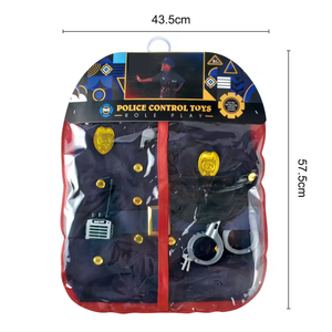 Toyhome הנמכר ביותר 6 יחידות העמדת פנים צעצועי משחק ילדים משטרה סט משחק תפקידים ילדים תחפושת תחפושת משטרה לילדים