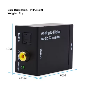 SYONG <strong>Analog</strong> to Digital Converter <strong>Analog</strong> Audio Signal to Digital Optical Fiber Spdif Coaxial Audio Signal Converter Adapter - Product Image 3