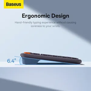 Wireless <strong>Keyboard</strong> 2.4G Bt 5.0 with <strong>Numeric</strong> Keycap for iPad MacBook Tablet Laptop PC Office Game Ergonomic <strong>Keyboard</strong> - Product Image 4