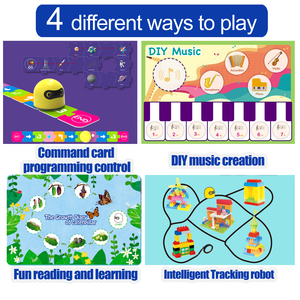 Robot programmati nuovi giocattoli a stelo giocattoli per la creazione musicale Kit di apprendimento Stem Education Robot Kit giocattoli scientifici - Product Image 2