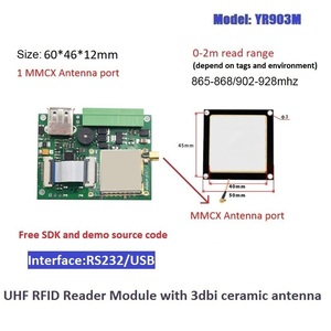 Free SDK Kit <strong>Embedded</strong> <strong>System</strong> with Long Range 0-15m UHF RFID Reader 860-960MHz TTL/RS232/USB/TCP IP Interface ABS Material - Product Image 3