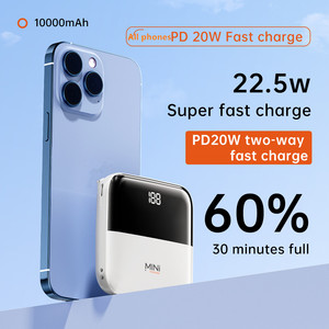 Mini banco de energía de 10000mAh de alta calidad, carga rápida, resistente al agua, plástico ABS, entrada tipo C y salida de 22,5 W, modelo de tendencia Q5 - Product Image 5