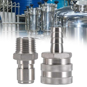 Stainless Steel <strong>1</strong>/<strong>2</strong>&quot; Quick Coupling Beer Quick Coupling Quick Disconnect Connection Kit - Product Image 4