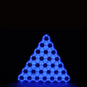 New Arrival background 28 pcs 5W <strong>LEDs</strong> + 168pcs 3in1 SMD 5050 RGBW triangle <strong>led</strong> strobe light - Product Image 6
